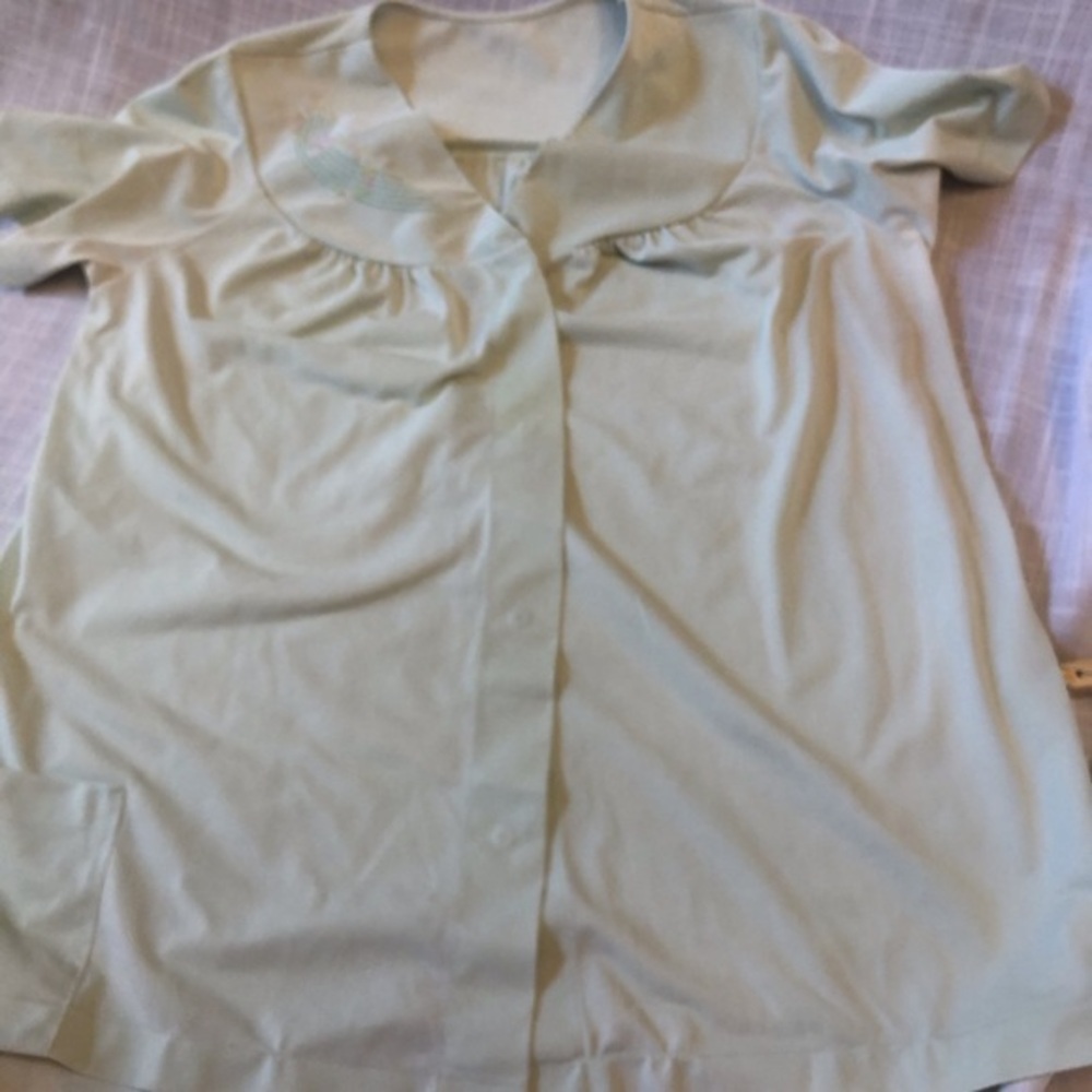 Vintage Mint Green Bed Coat Size 32 Women’s